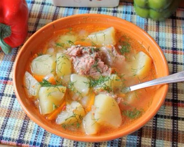 Шурпа из тушенки