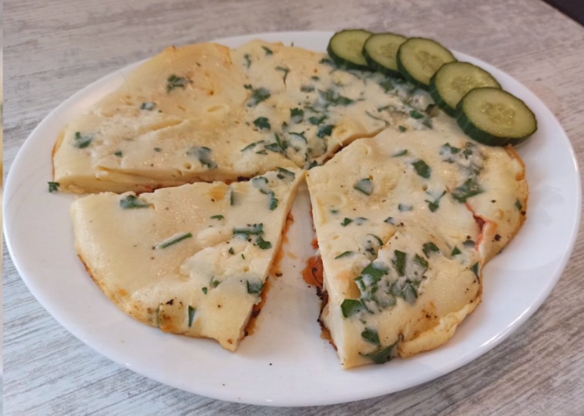 Омлет с молоком и мукой