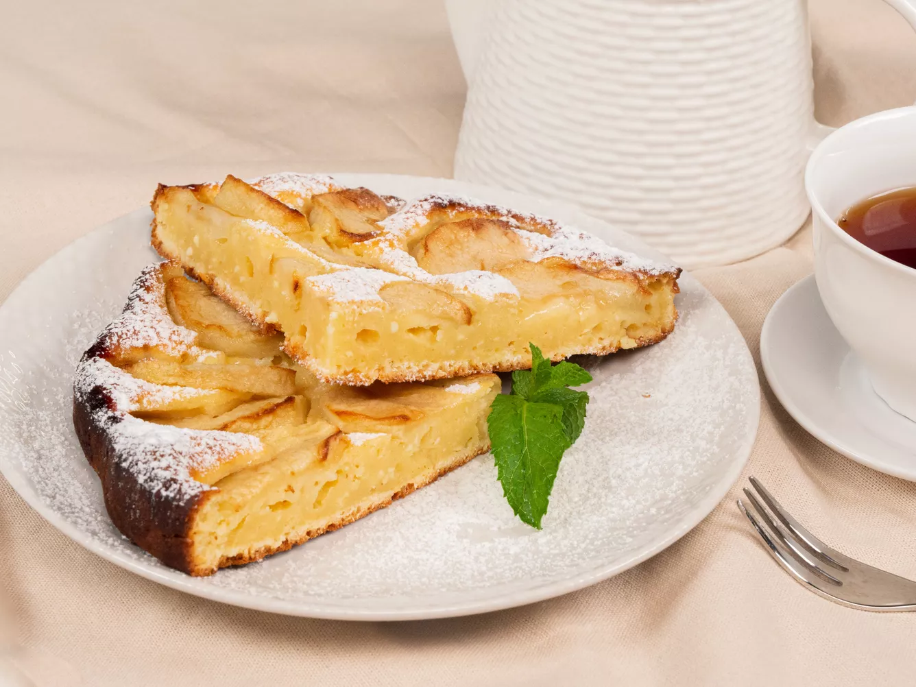 Творожная шарлотка