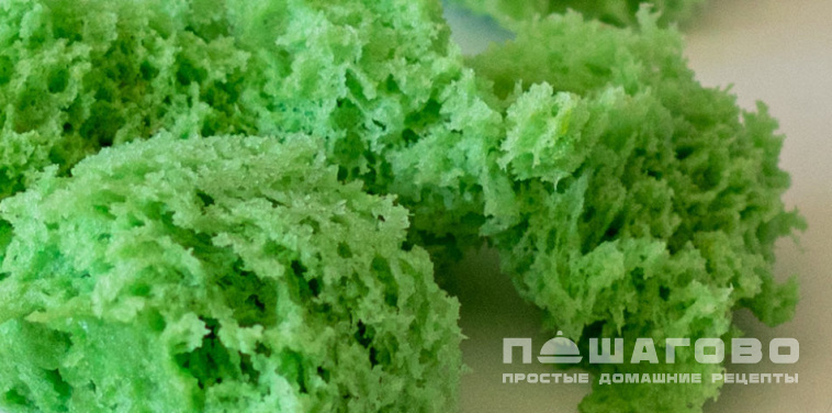 Бисквитный мох для декора
