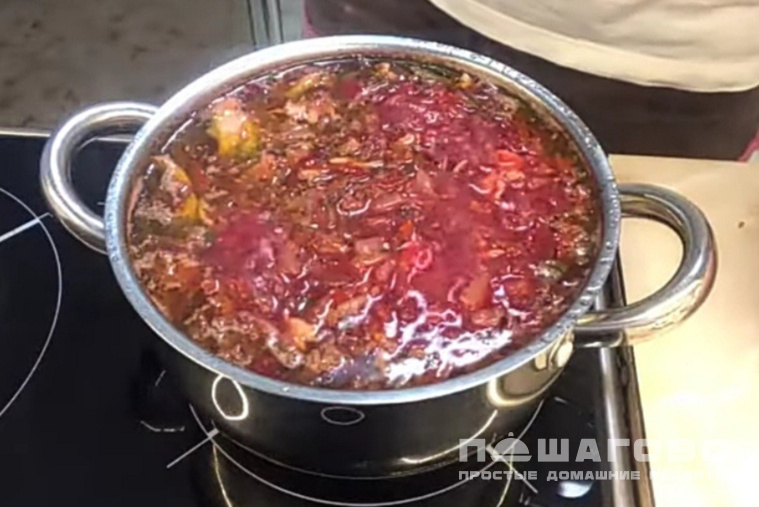 Борщ куриный