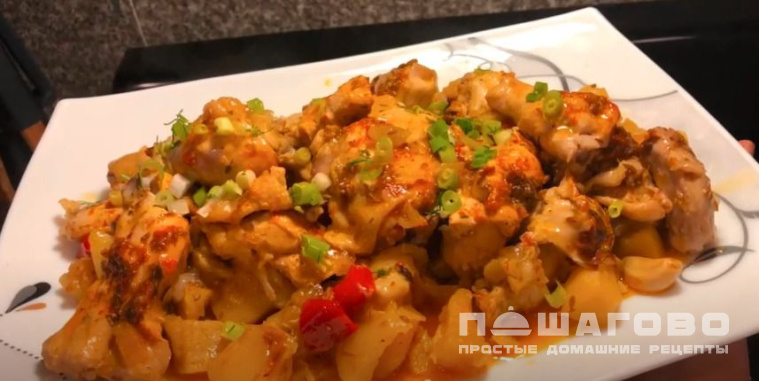 Жаркое с картошкой и курицей