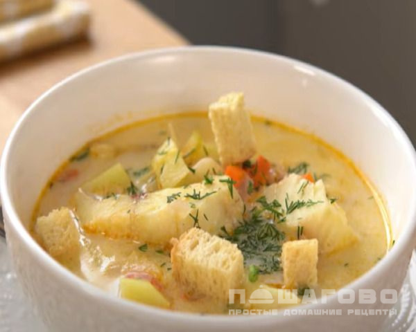 Норвежская уха из трески с овощами