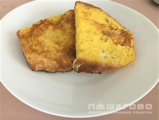 Гренки с молоком