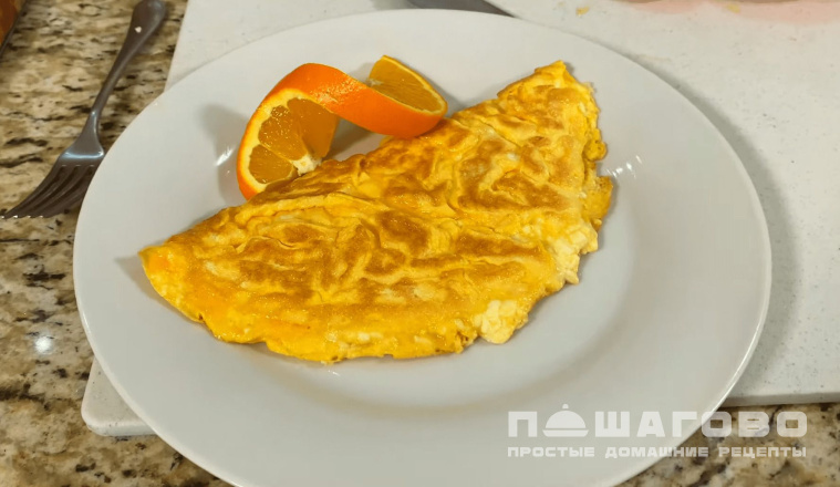 Диетический омлет с сыром