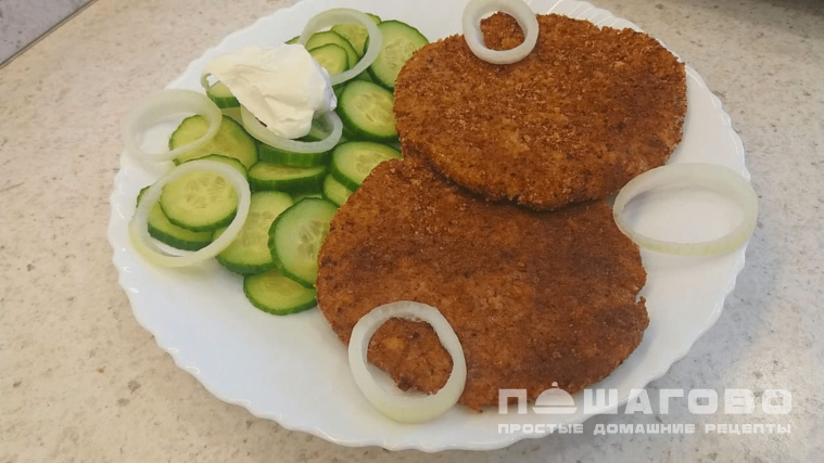 Шницель из свинины в духовке