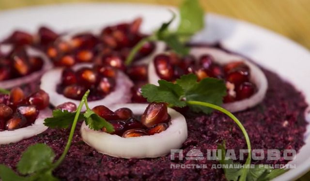 Пхали из свеклы с орехами