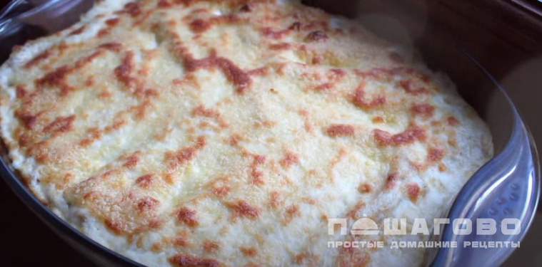 Каннелони под соусом бешамель
