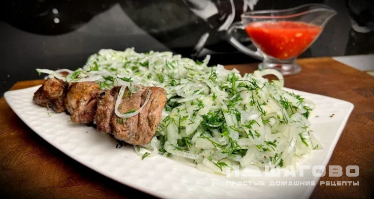 Маринованный лук к шашлыку