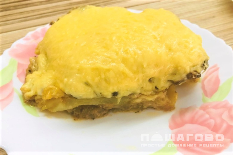 Мясо по-французски с пышной шапкой