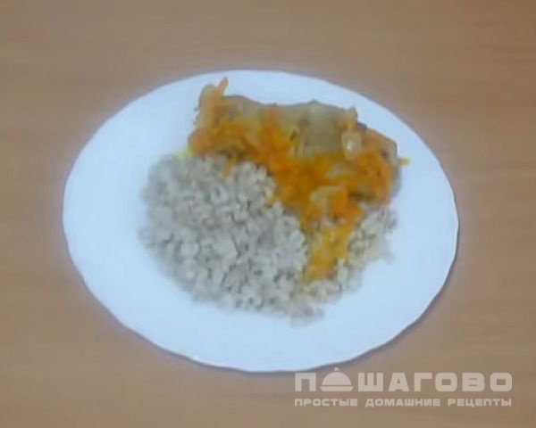 Гарнир из перловки с овощами