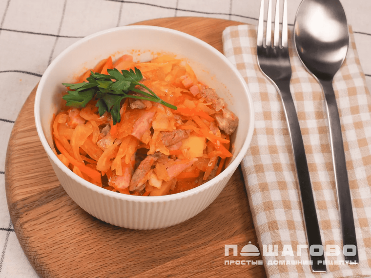 Бигус с картошкой и капустой