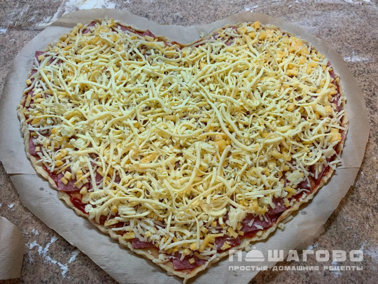 Пицца "Сердце"