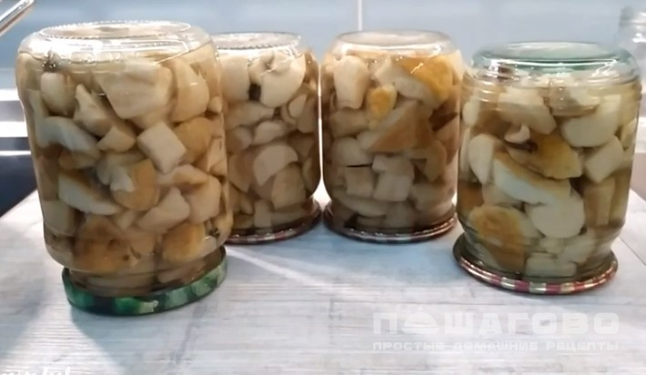 Маринованные белые грибы