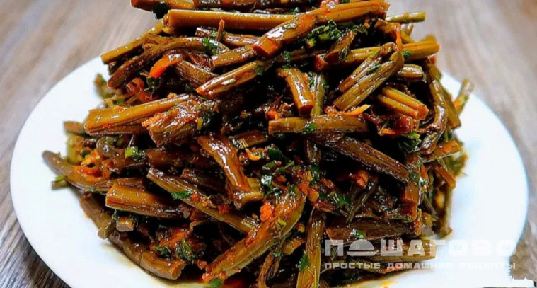 Салат из папоротника соленого