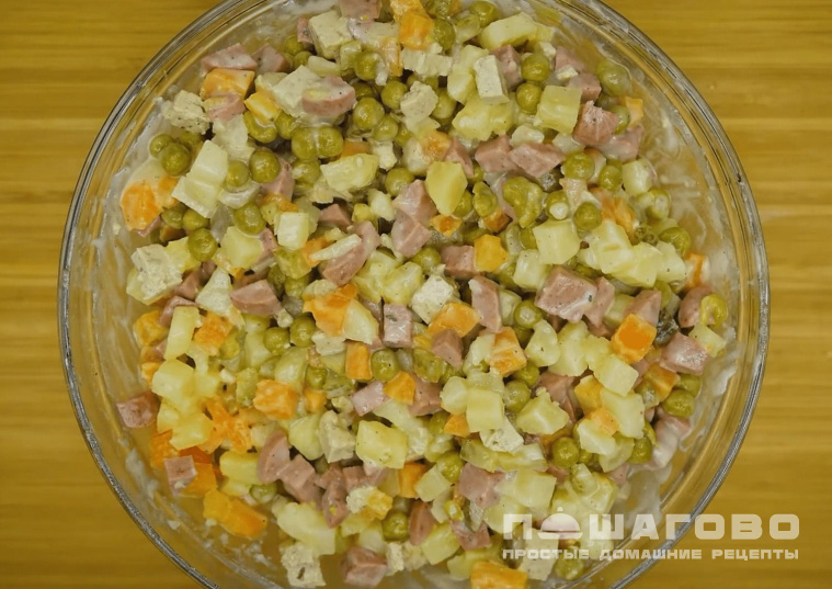 Веганский оливье