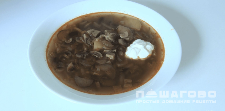 Грибная солянка