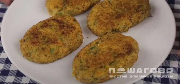 Картофельные котлеты с гречкой