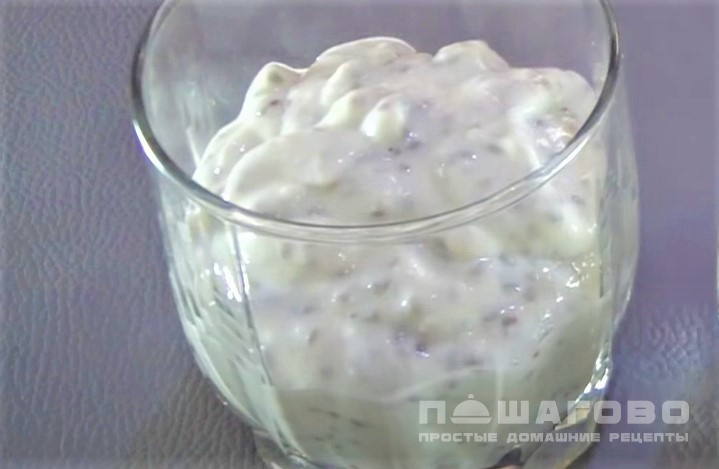 Семена чиа с йогуртом