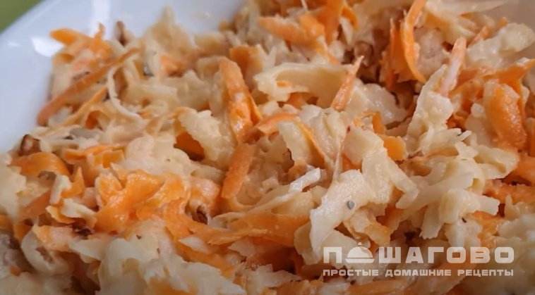 Салат из топинамбура с морковью и яблоком
