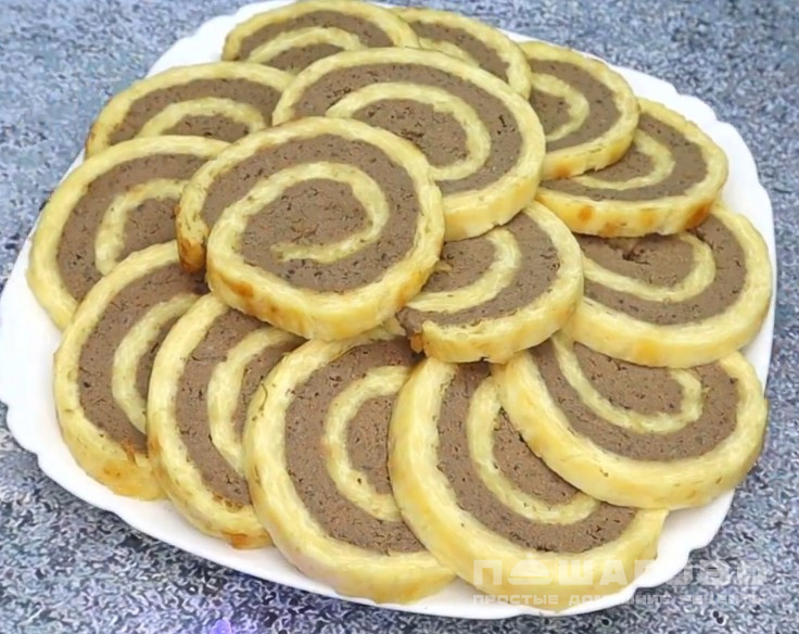 Рулет из сыра с печенью