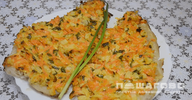 Пангасиус в духовке с овощами