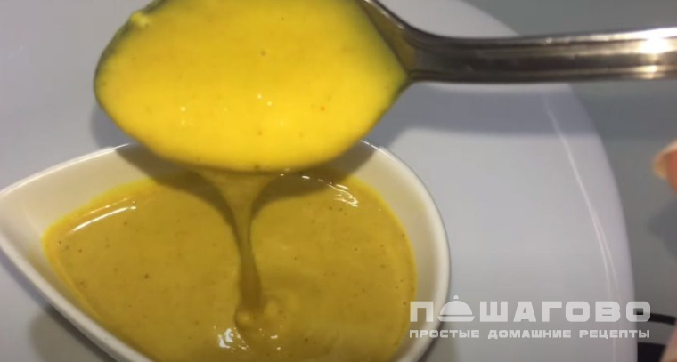 Американская горчица с медом и майонезом