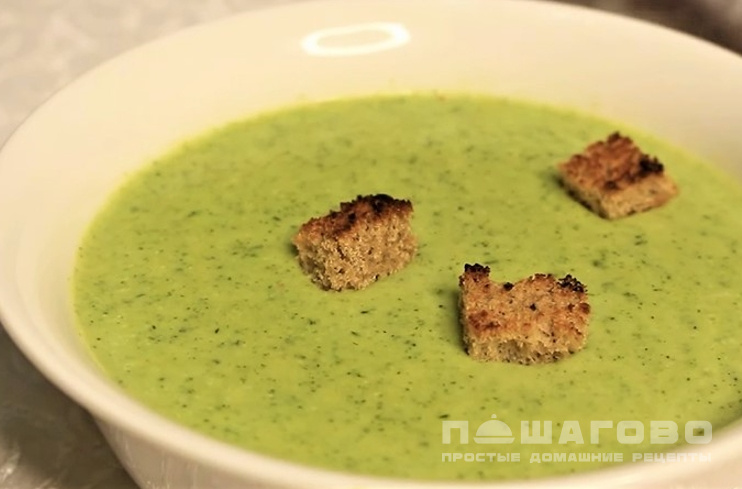 Суп-пюре из брокколи с сыром