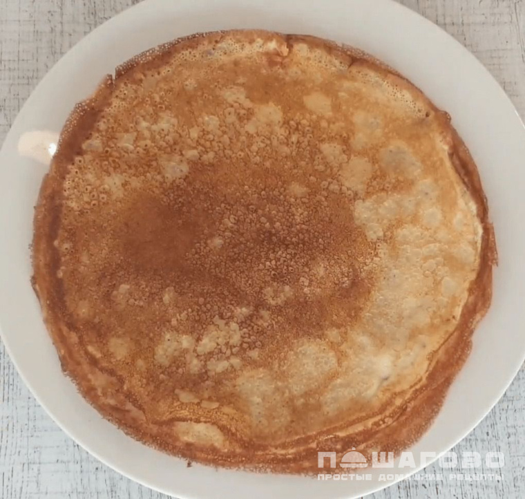 Блины на кефире с кипятком