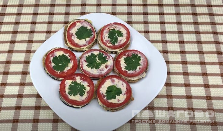 Баклажаны с чесноком