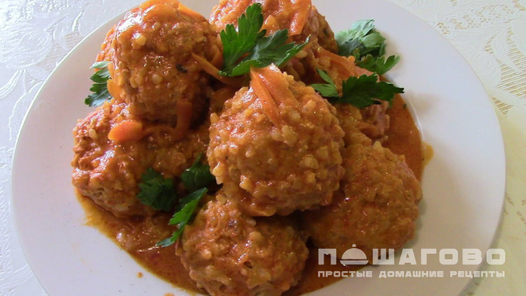 Мясные ёжики из говядины для детей