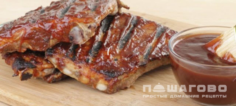 Свиные ребрышки на гриле