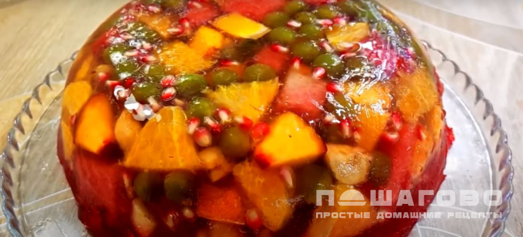 Фруктовое желе из желатина