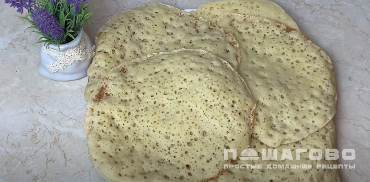 Блины с манкой на воде