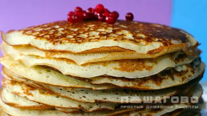Веганские блины без молока и яиц