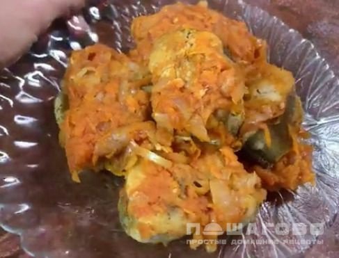 Тушеная рыба под маринадом
