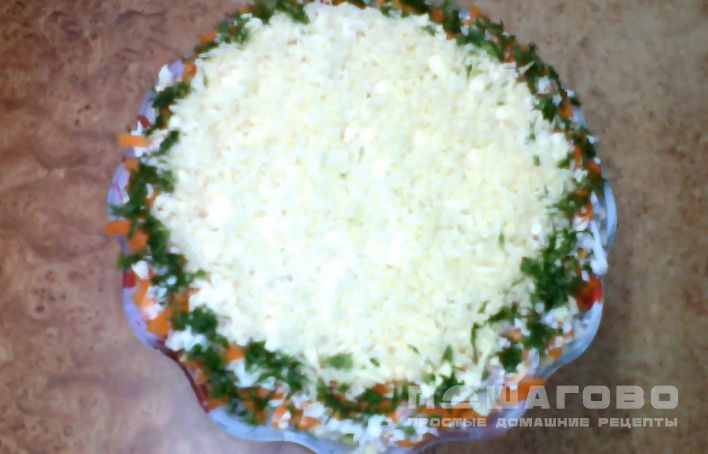 Салат с копченой рыбой