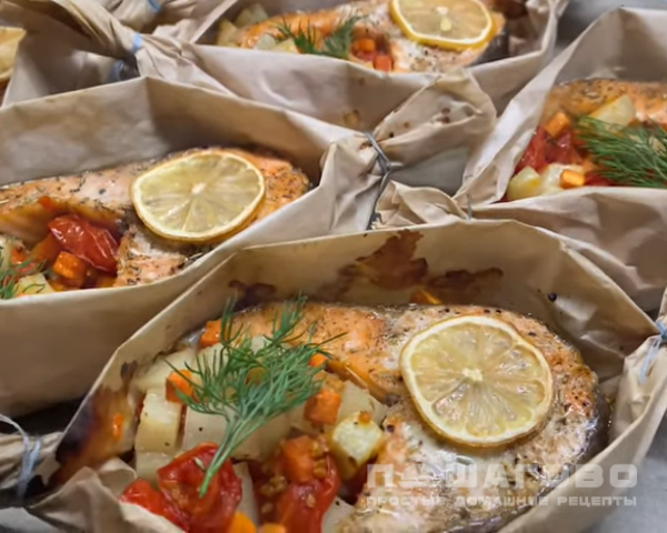 Форель по-царски с гарниром