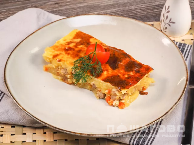 Запеканка с мясом "Пастуший пирог"