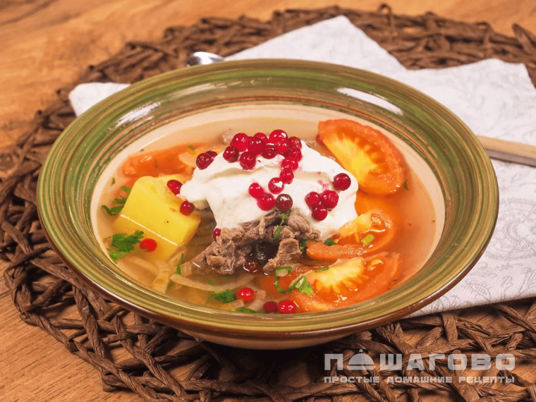 Шурпа из оленины