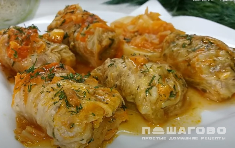 Быстрые голубцы из пекинской капусты с картошкой