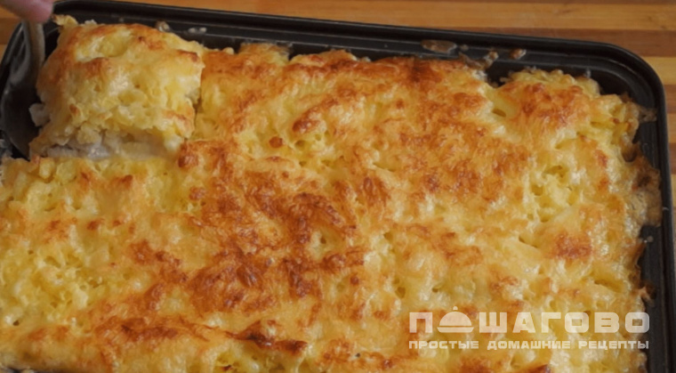Грибная запеканка с картофелем и сыром