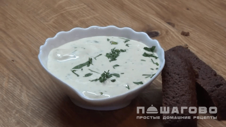 Белый чесночный соус