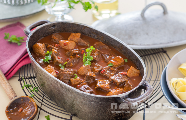 Гуляш из мяса косули
