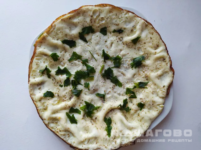 Омлет с чесноком