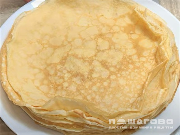 Классические блины тонкие на молоке