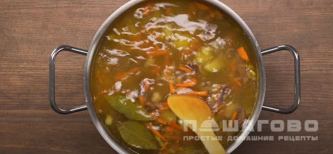Классический рассольник на говяжьем бульоне