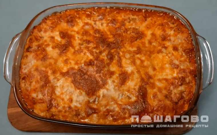 Лазанья из лаваша домашняя