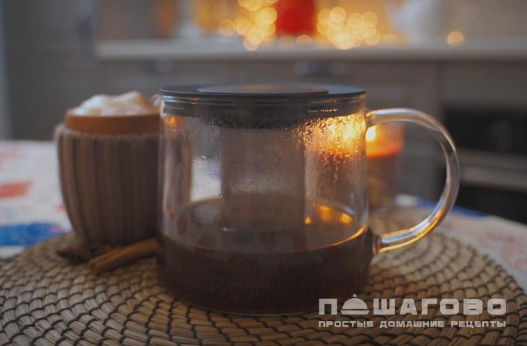 Пряный чай латте