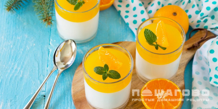 Мандариновая панна котта